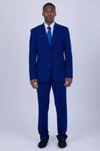 Load image into Gallery viewer, Barabas Men's Geometric Polka Dots Pattern Notch Lapel Suit