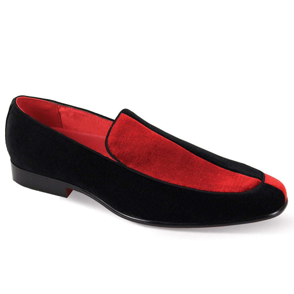 princess polly baby blue dress Black Red Men Shoes Flat Slip-on Dress Shoes Pointed Toe Wedding Loafer main image 0