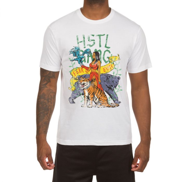 Sacred Secret SS Tee (WHITE) - HUSTLE GANG – RASOOLS MENSWEAR