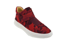 Load image into Gallery viewer, Camouflage Printed Suede Sneakers Carrucci