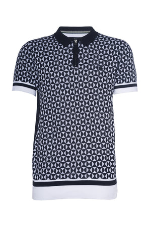 Bowen | Big & Tall Jacquard Knit Polo