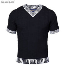 Load image into Gallery viewer, SS.VNECK GREEK PRINT SHIRT

