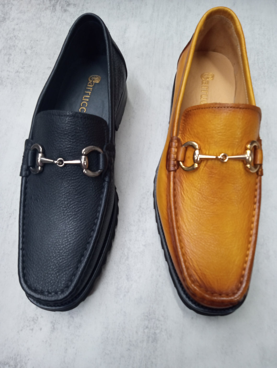 Carrucci  Buckle Leather Loafer