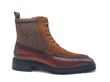 Load image into Gallery viewer, Burnished Calfskin &amp; Suede Boot
