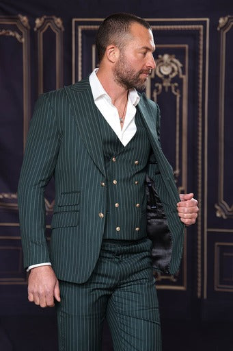 FANCY 3PC SUIT/DB VEST-MANZINI – RASOOLS MENSWEAR