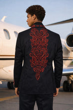 Load image into Gallery viewer, Manzini Fancy Blazer with Design on Collar

