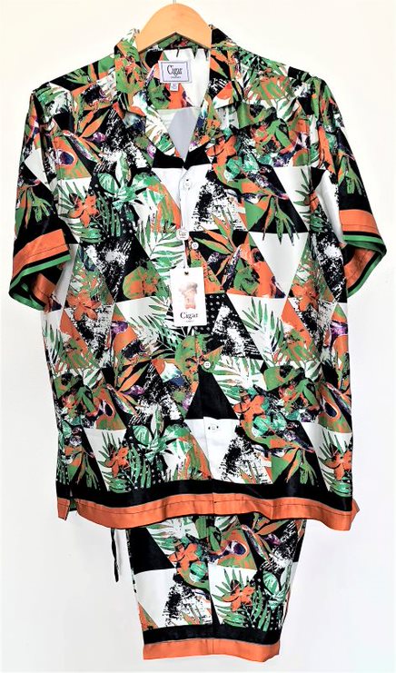 Shortset Olive-Cigar – RASOOLS MENSWEAR