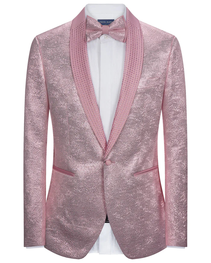 Fashion Luxury Slim Fit Blazer - Pink- Suslo