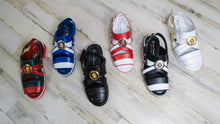Load image into Gallery viewer, Calf-Skin Leather Slip on Sandals w/ Emblem - EMILIO FRANCO
