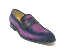 Load image into Gallery viewer, Leather Suede Penny Loafer.-Pink

