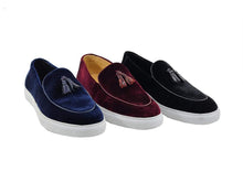 Velvet Sneaker with Leather Tassel - Carrucci