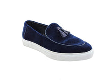 Velvet Sneaker with Leather Tassel - Carrucci