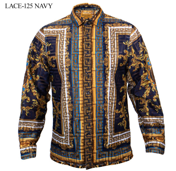 Navy Long Sleeve Lace - Prestige Originals