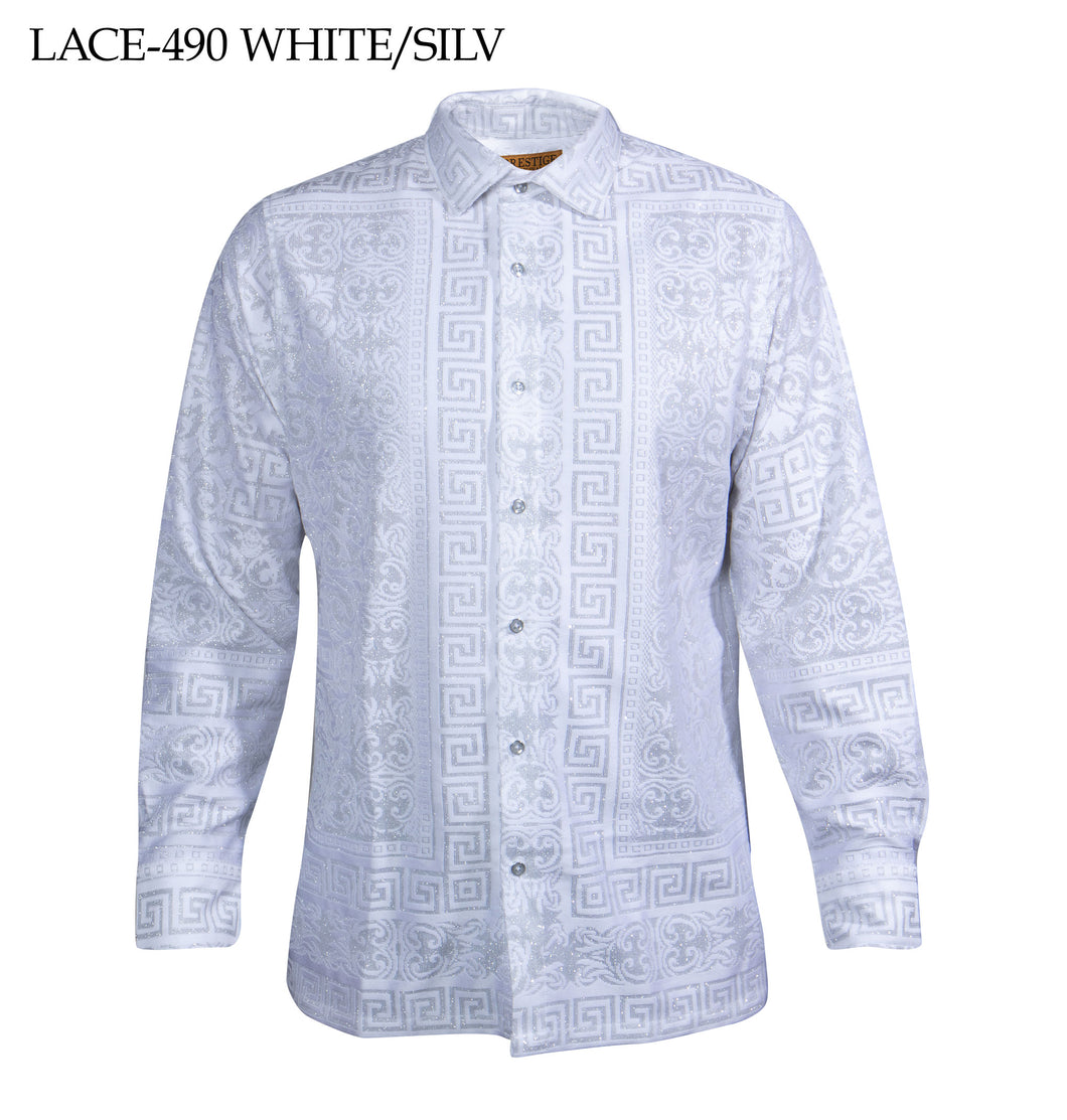 Lace-490- White/Silver-Prestige