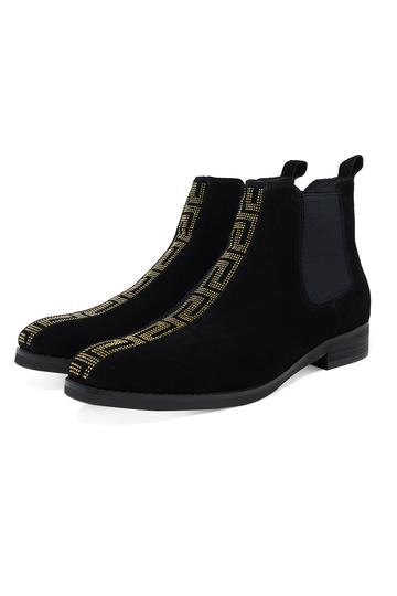 Barabas Black/Gold Boots