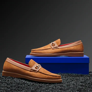The Drive Camel Modern Casual Loafer-TAYNO