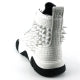 Load image into Gallery viewer, FI-2405 White Spikes High Top Sneakers by Fiesso
