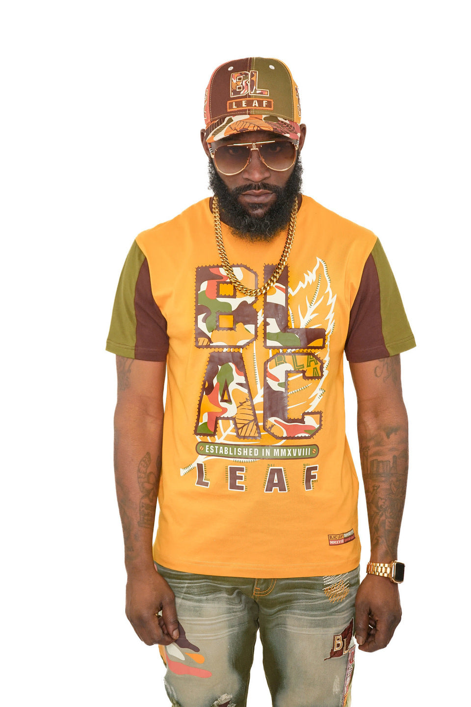 Blac Camo Established Shirt-BLAC LEAF B&T