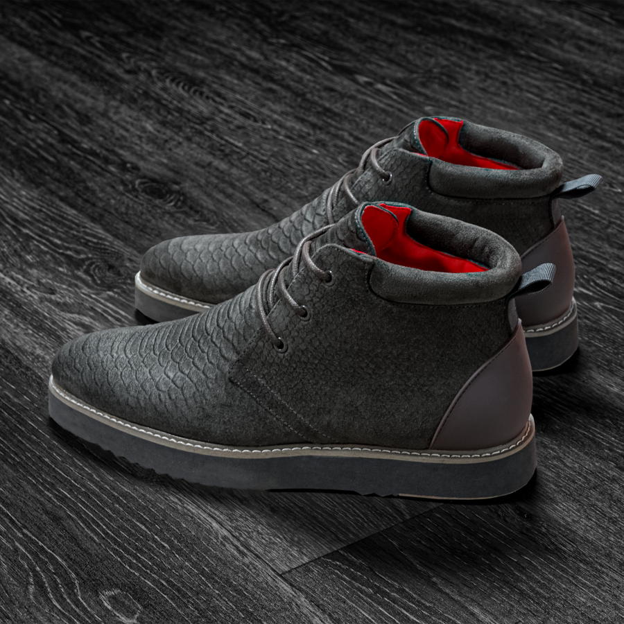 Toms charcoal 2024 fleck chukka boot